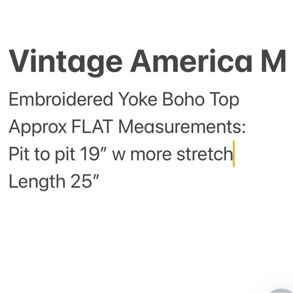 Vintage American Stretch Boho Embroidered Yoke Top M - Picture 7 of 8